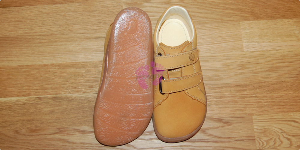 Baby Bare Shoes Febo Spring Mustard Nubuk